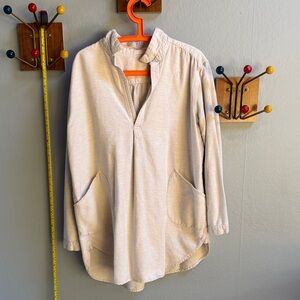 CP Shades off white flannel tunic